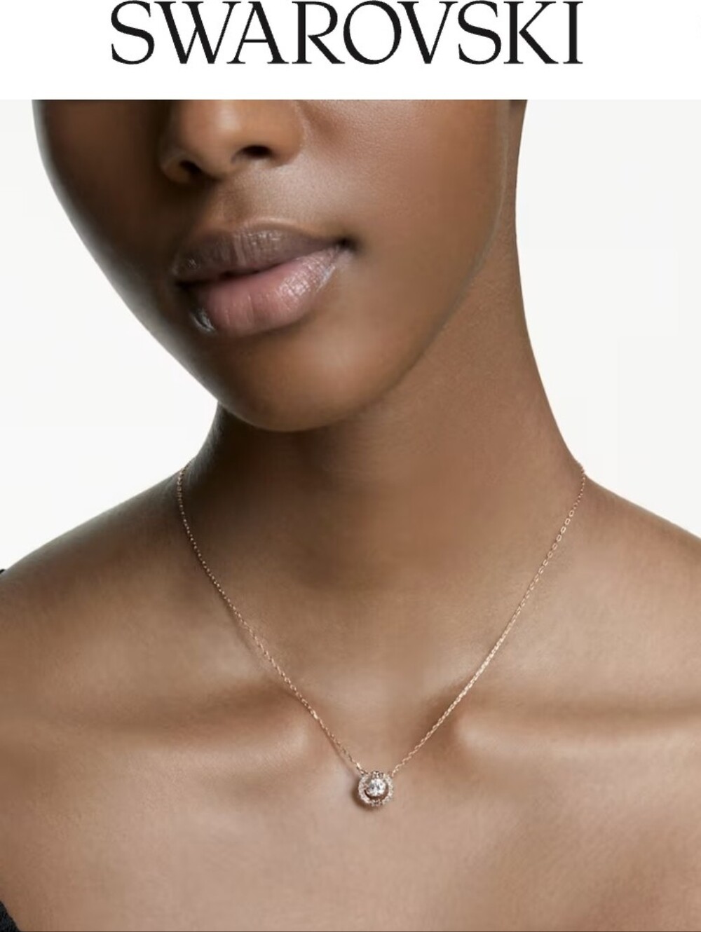 Una Swarovski Necklace - Rose Gold - Picture 3 of 16